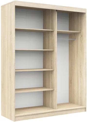 AKORD CLP MONO Tolóajtós szekrény sonoma tölgy/wenge 150 cm