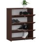 AKORD Klasszikus Billenő Ajtós Cipősszekrény Laminált Wenge 60cm
