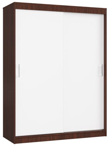 AKORD CLP MONO Tolóajtós Szekrény Wenge-Fehér 150cm