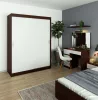 AKORD CLP MONO Tolóajtós Szekrény Wenge-Fehér 150cm