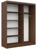 AKORD CLP Tolóajtós Szekrény Wenge Sonoma Tükörrel 150cm