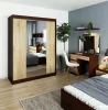 AKORD CLP Tolóajtós Szekrény Wenge Sonoma Tükörrel 150cm