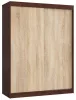 AKORD CLP MONO Tolóajtós szekrény wenge/sonoma tölgy 150 cm