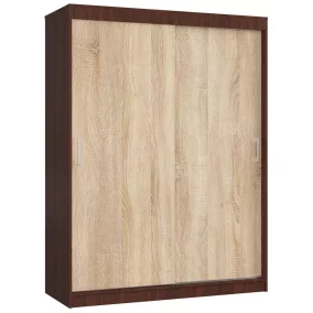   AKORD CLP MONO Tolóajtós szekrény wenge/sonoma tölgy 150 cm