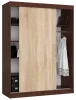 AKORD CLP MONO Tolóajtós szekrény wenge/sonoma tölgy 150 cm