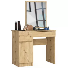   Fésülködőasztal Tükörrel Clp P-2/sl Bal Oldali Artisan Tölgy