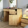 AKORD Craft Tölgy Fésülködőasztal Tükörrel Jobbos