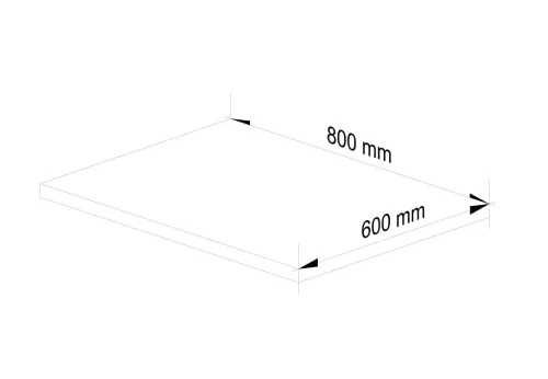 AKORD Oliwia S80 Konyhai Munkalap Laminált Sonoma Tölgy