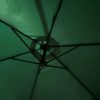 Fancy Garden CYNIA Hatszögletű Kerti Napernyő Poliészter Sötétzöld Dönthető