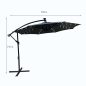 Fancy Garden MILIN LED Kerti Napernyő Sötétszürke