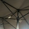 Fancy Garden TILIA Kerti Napernyő Poliészter Sötétszürke UV-álló