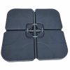 AKORD UB50X50 HDPE Napernyőtalp Fekete