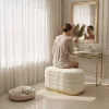 AKORD BELLA Tárolós Puff Welur Krém Modern Glamour