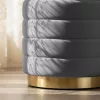 AKORD LUNA Nyitható Puff Welur Grafit Modern Glamour