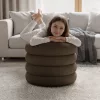 AKORD MOLLIS Tárolós Puff Teddy Barna Organic Modern