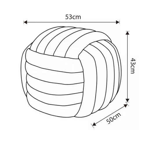 AKORD NILO Pufa Podnóżek Welur Przygaszony Beż Pleciony Design