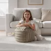 AKORD NILO Pufa Podnóżek Welur Przygaszony Beż Pleciony Design