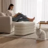 AKORD PUFFO Tárolós Puff Teddy Mglista Biel Nyitható