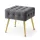 AKORD Furniture Factory QUADRA Pufa Welur Grafitowy Pikowana