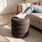 AKORD SNUGGO ülőpuff welur barna tárolórekesszel