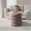 AKORD SNUGGO Ülőpuff Welur Przygaszony Róż Nyitható Tárolóval