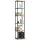 AKORD Loft Ipari Polcos Szekrény Artisan Tölgy Fekete 40cm
