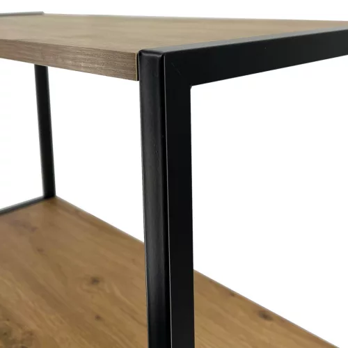 AKORD Loft Ipari Polcos Szekrény Artisan Tölgy Fekete 40cm