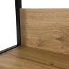 AKORD Loft Ipari Polcos Szekrény Artisan Tölgy Fekete 40cm