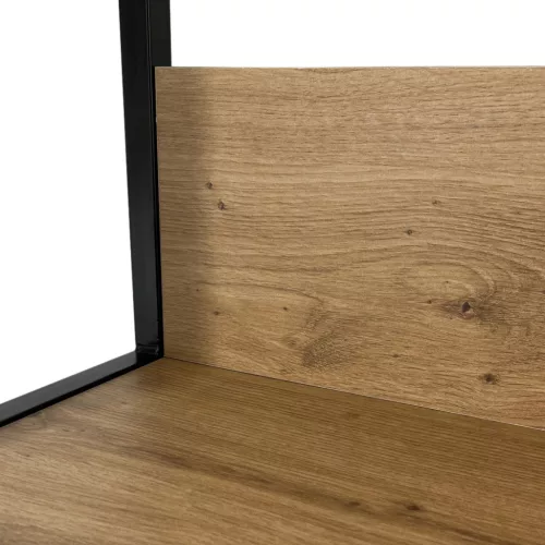 AKORD Loft Ipari Polcos Szekrény Artisan Tölgy Fekete 40cm