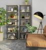AKORD Loft Ipari Polcos Szekrény Artisan Tölgy Fekete
