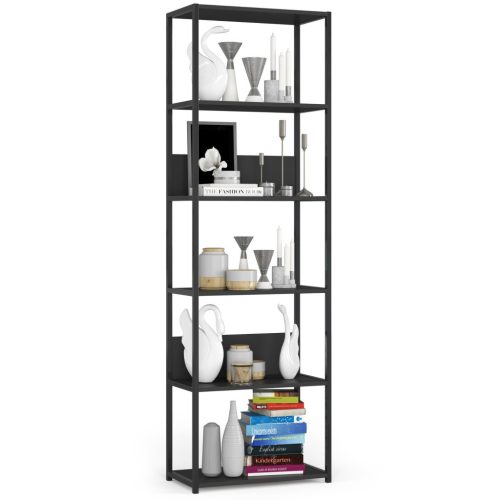 AKORD Loft 600 Fém Polcos Állvány Fekete