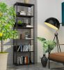 AKORD Loft 600 Fém Polcos Állvány Fekete