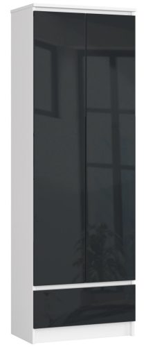 AKORD CLP Irodai Szekrény Laminált Fehér-Grafit Magasfényű