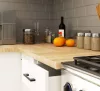 AKORD Oliwia 2.4M Konyhabútor Szett Beton-Fehér