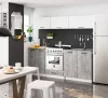 AKORD Oliwia G1 Konyhabútor Szett Fehér-Beton 200 cm