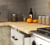 AKORD Oliwia G1 Konyhabútor Szett Fehér-Beton 200 cm