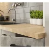 AKORD Oliwia 2.4m Konyhabútor Szett Fehér-Beton Üvegvitrines