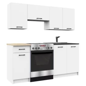 AKORD Oliwia 1.8 Konyhabútor Szett Fehér Laminált
