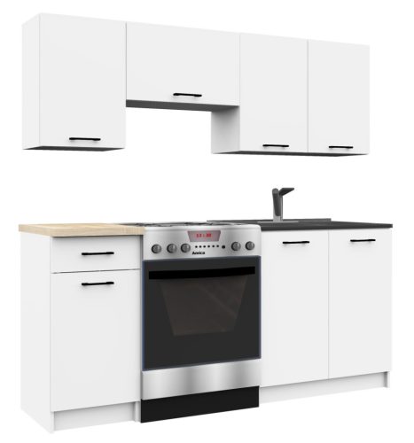 AKORD Oliwia 1.8 Konyhabútor Szett Fehér Laminált