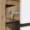 AKORD CLP Artisan Ruhásszekrény Laminált Tölgy-Fehér 2 Ajtós