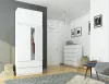 AKORD CLP Magasított Ruhásszekrény 90 Laminált Fehér Matt