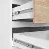 AKORD Star Kétajtós Ruhásszekrény Laminált Fehér-Sonoma 60cm