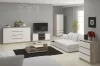 AKORD Star S60 Sonoma Tölgy-Fehér Kétajtós Ruhásszekrény Fiókokkal