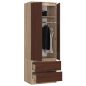 Star Szekrény S 60 cm 2 Ajtó 2 Fiók Sonoma / Wenge