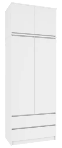 AKORD CLP Szekrény Rátét 90 cm Fehér Laminált