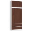 AKORD CLP Szekrény Rátét Laminált Fehér-Wenge 90cm