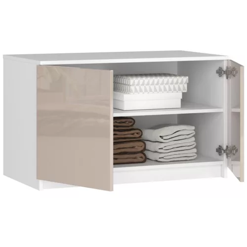 AKORD CLP Szekrényfelső Cappuccino Magasfényű 90cm