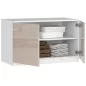 AKORD CLP Szekrényfelső Cappuccino Magasfényű 90cm