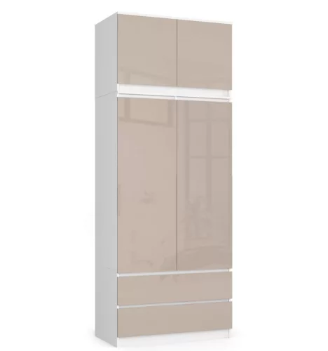 AKORD CLP Szekrényfelső Cappuccino Magasfényű 90cm