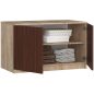 AKORD CLP Szekrény Rátét Sonoma Tölgy Wenge 90cm